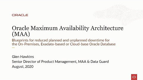 Oracle Maximum Availability Architecture Series