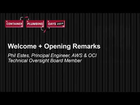 Container Plumbing Days 2024 - YouTube