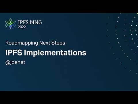 IPFS þing 2022 - Roadmapping Next Steps - YouTube