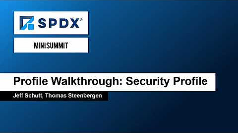 SPDX Mini Summit @ OSS EU 2023