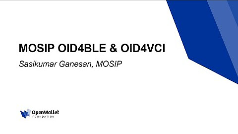 OpenWallet Mini Summit @ OSS EU 2023