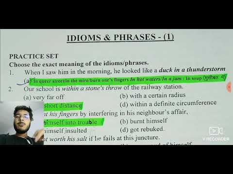 MOST IMPORTANT IDIOMS & PHRASES - YouTube