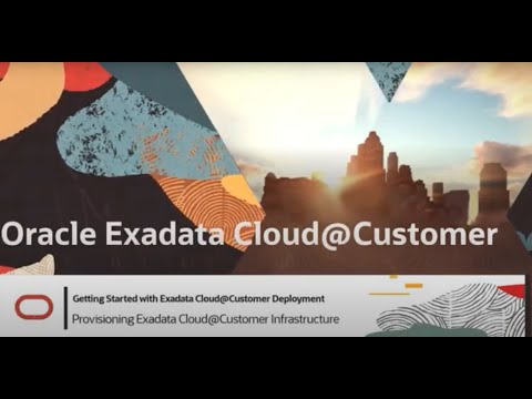 Exadata Database Service on Cloud@Customer How To's - YouTube