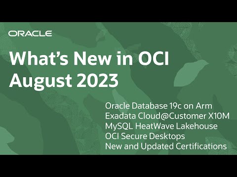 What's New in OCI - YouTube
