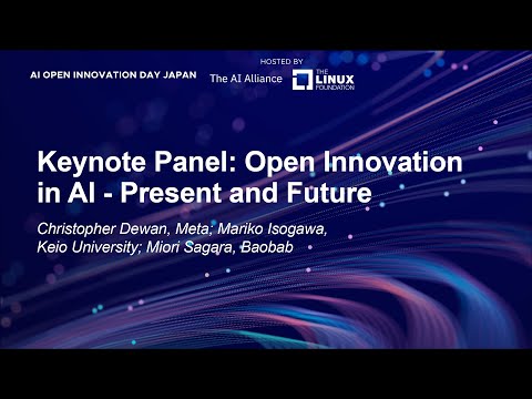 AI Open Innovation Day 2024 - Tokyo - YouTube