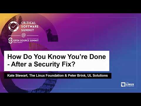 Critical Software Summit @ OSS NA 2023 - YouTube