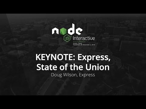 Node.js Interactive North America 2016 - YouTube