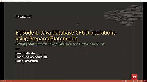 Getting Started with Java, JDBC, and Oracle Database