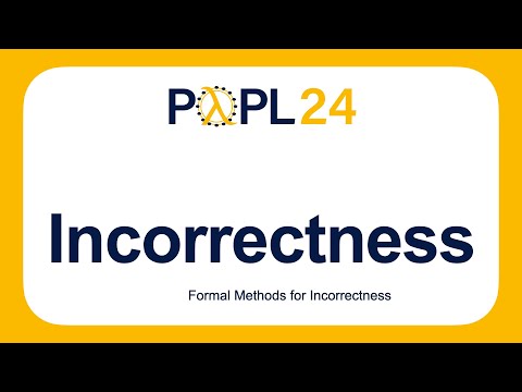 Incorrectness 2024 - YouTube