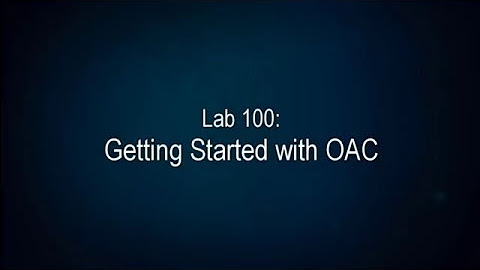 Oracle Analytics Cloud Workshop