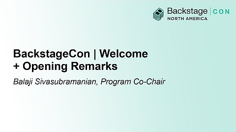 BackstageCon NA 2024