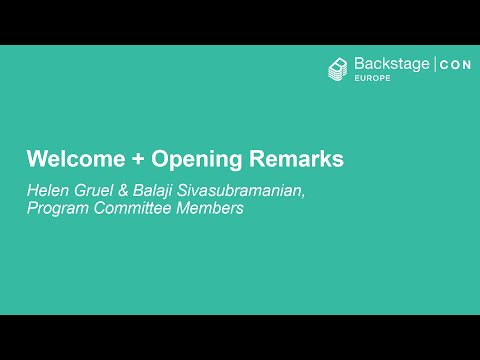 BackstageCon Europe 2024 - YouTube