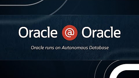Oracle @ Oracle: Autonomous Database (ADB)