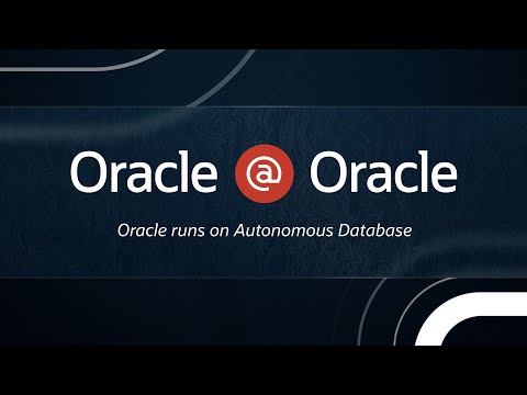 Oracle @ Oracle: Autonomous Database (ADB) - YouTube