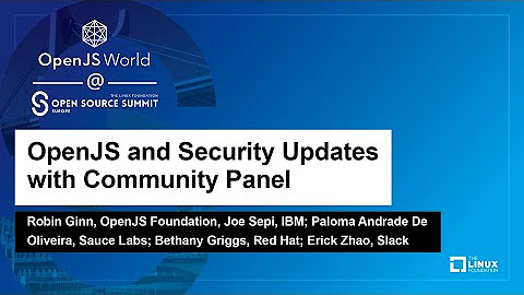 OpenJS World @ OSS EU 2023