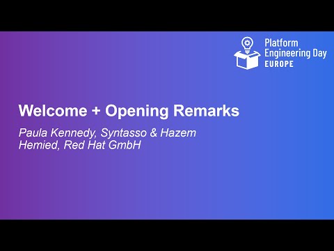 Platform Engineering Day Europe 2024 - YouTube