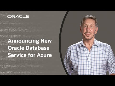 Introducing Oracle Database Service for Microsoft Azure - YouTube