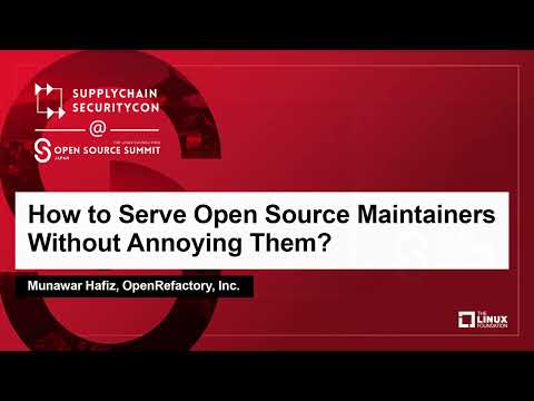 SupplyChainSecurityCon @ Open Source Summit Japan 2023 - YouTube