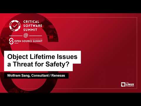 Critical Software Summit @ Open Source Summit Japan 2023 - YouTube