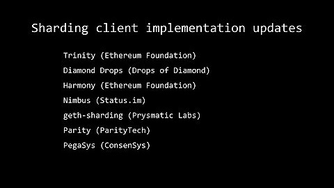 Ethereum Sharding Meeting #2 - Berlin