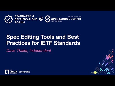 Standards & Specifications Forum @ OSS NA 2024 - YouTube