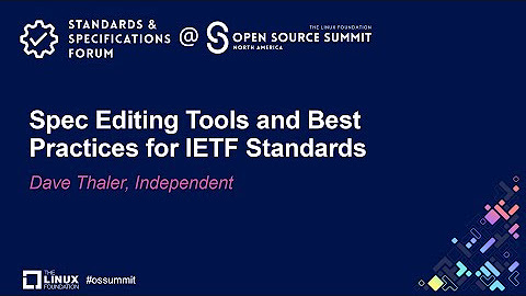 Standards & Specifications Forum @ OSS NA 2024