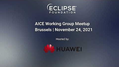 AICE Working Group Meetup - Brussels, November 24, 2021