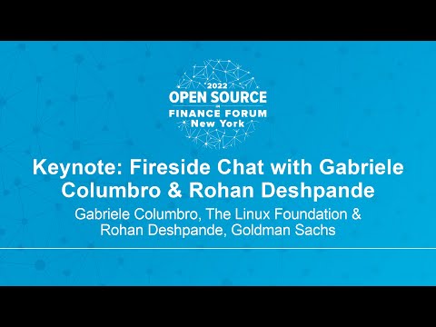 Open Source in Finance Forum NYC 2022 - YouTube