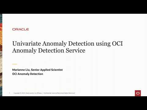 OCI AI Anomaly Detection Service - YouTube